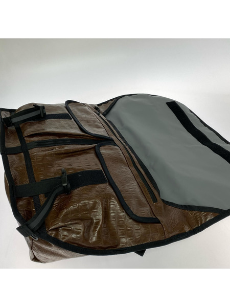 CHROME ショルダーバッグ Enginneered Garments/クロコ/メッセンジャー/茶黒