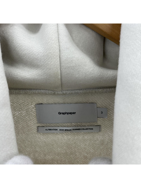 Graphpaper 25SS  AZUMA Terry Hoodie POパーカー 3 アイボリー