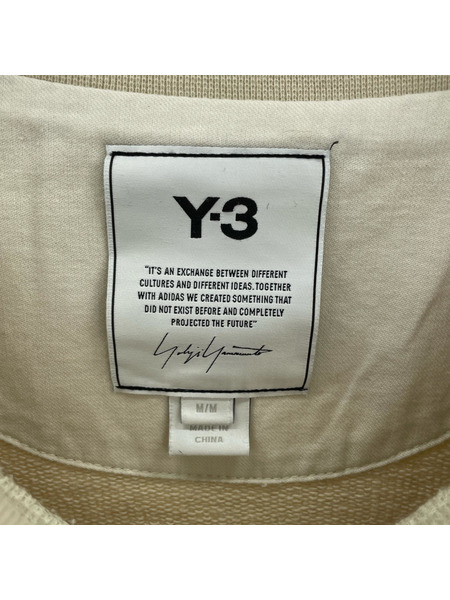 Y-3 胸ロゴ クルーネックスウェット M アイボリー