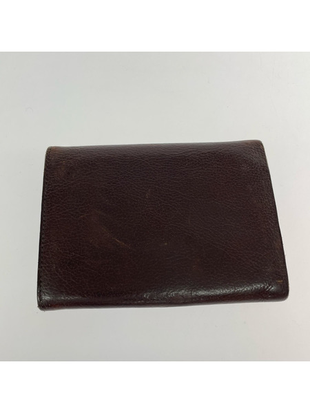 IL BISONTE コンパクトウォレット 二ツ折リレザーウォレット 茶