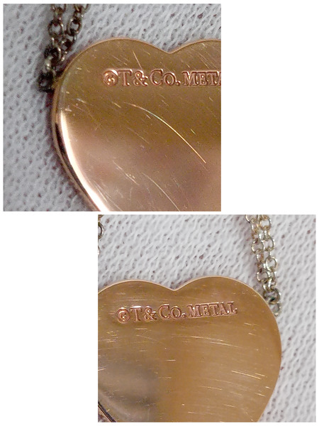 Tiffany＆Co. リターントゥ ダブルチェーン ハートネックレス