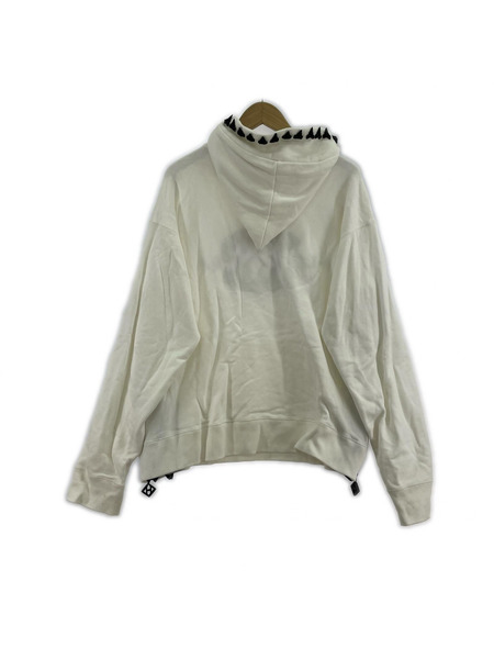 ha l za l ma パーカー 未確認生命体γ/フーディ/M/WHT/日本製