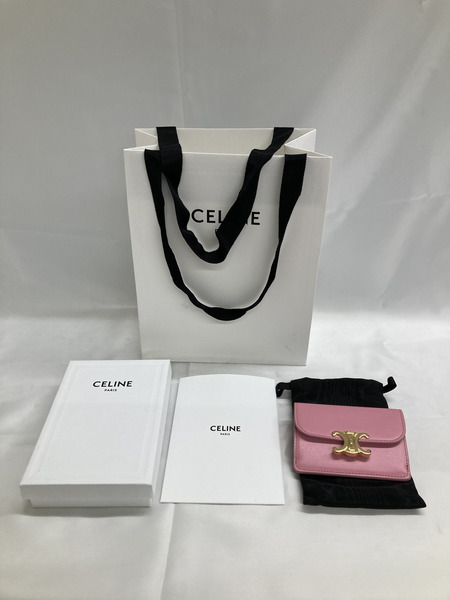 CELINE カードケース ピンク
