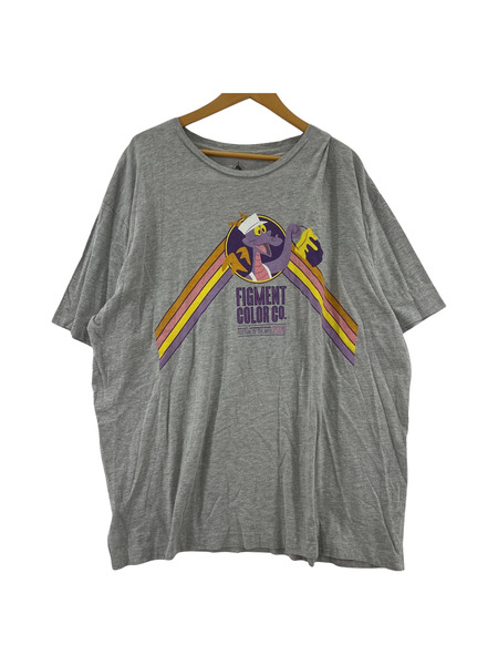 Disney 00S FIGMENT COLOR CO SS カットソー グレー