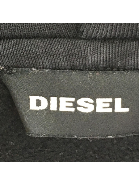 DIESEL パーカー S-ALBY PULLOVER BLACK
