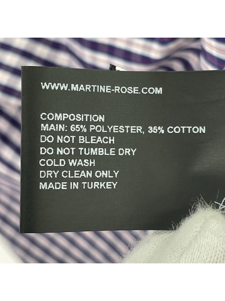 MARTINE ROSE チェックシャツ M ネイビー系