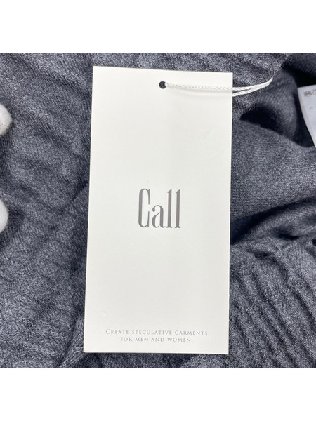 call ワイドパンツウールトラウザース WIDE WOOL TROUSERS 2 GRAY