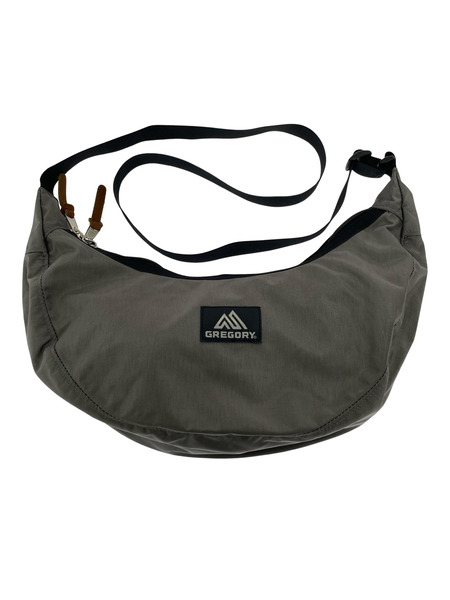 GREGORY ショルダーバッグ グレー ラフィンバッグ