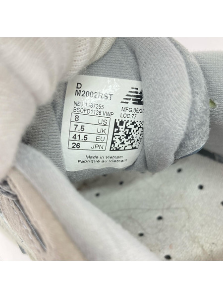 NEW BALANCE スニーカー M2002RST グレー (26.0cm)