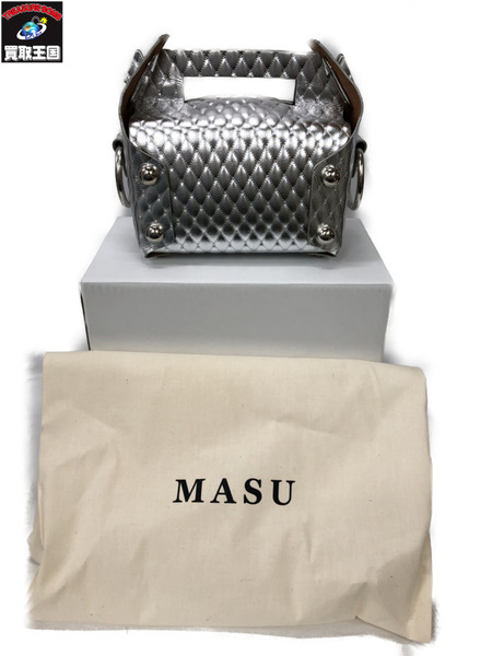 MASU LEATHER CAKE BAG M25F9OJ008 シルバー ケーキバッグ 