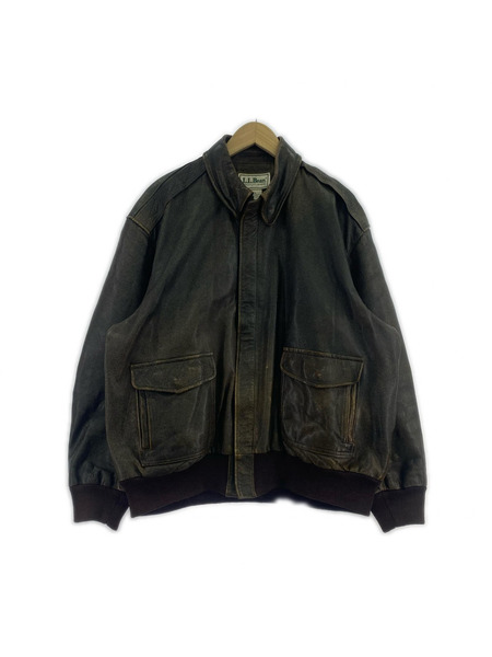 L.L.Bean レザージャケット 80s A-2 フライトジャケット A906 (-)
