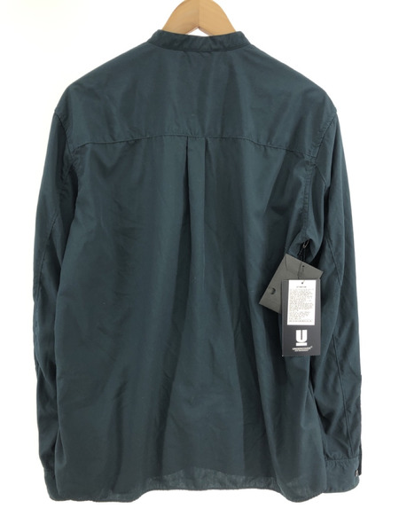 UNDERCOVER UC1A4402 製品染めバンドカラーシャツ サイズ3 緑[値下]