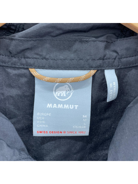 Mammut ジャケット HIKING WB HOODED ANORAK (L) 黒茶