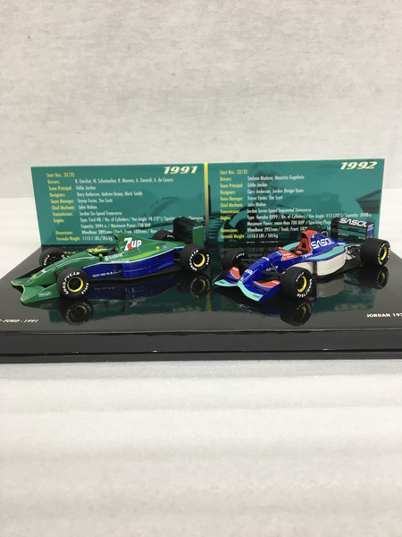 1/43スケールカー Jordan set 1991/1992