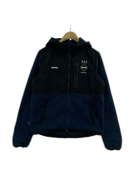 F.C.R.B. RELAX FIT ZIP UP HOODIE (S) 紺