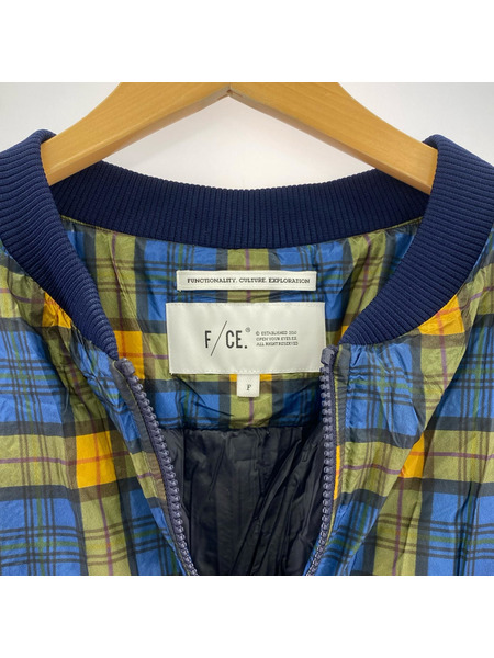 F/CE チェックパディングリブブルゾン F[値下]