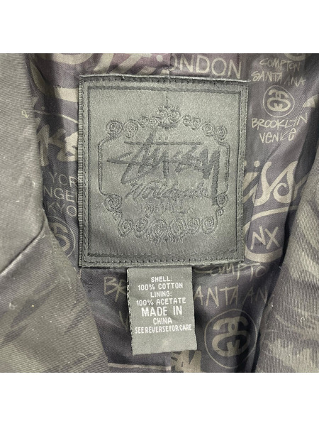 STUSSY テーラードジャケット・ブレザー カモフラ 裏ロゴ (S)