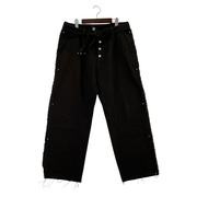 Midorikawa 24AW GLITTER NEL DAMAGE PANTS MID24AW-PT05 茶 (F)