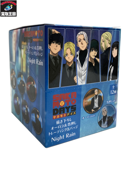 サカモトデイズ オーロラ＆箔押し Night Rain トレーディング缶バッジ