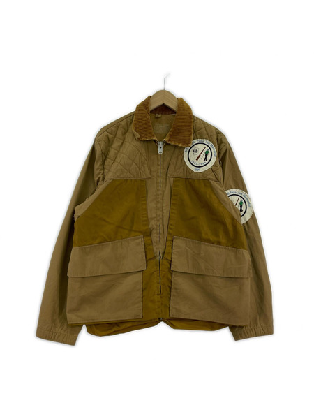 old hunting jacket with patch