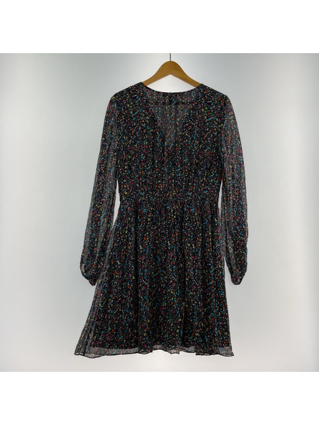 DIANE von FURSTENBERG 総柄カシュクールワンピース[値下]