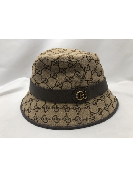 小物 GUCCI フェドラハット GGキャンバス