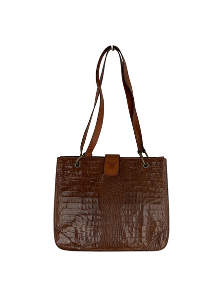 EMPORIO ARMANI ソノ他バッグ レザートートバッグ 茶[値下]