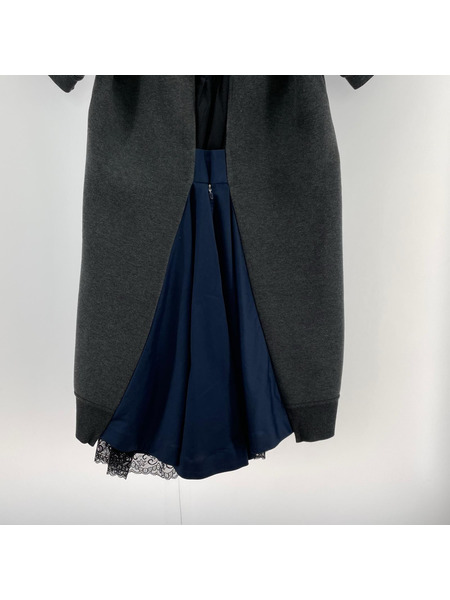 NIKE×Sacai バックプリーツ スウェット ワンピース S 716913-010[値下]