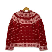 JUNYA WATANABE COMME des GARCONS ニット・セーター ノルディック柄 レッド