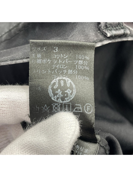 UNDERCOVER×MARS 89 UC RECORDS 20SS パッチカスタムカーゴパンツ 3 黒