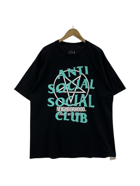 NEIGHBORHOOD 半袖Tシャツ・カットソー × ANTI SOCIAL SOCIAL CLUB/BLK