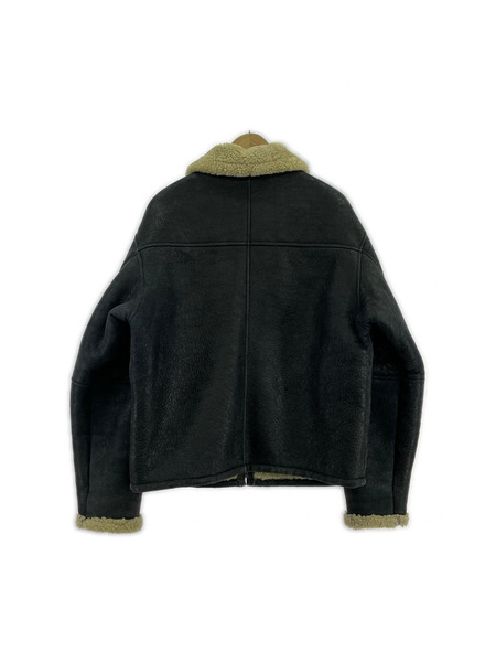 ミリタリージャケット WIND ARMOR ムートン ジャケット BLACK