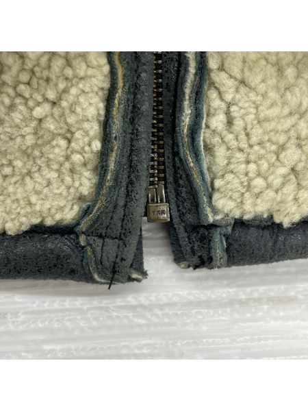 ミリタリージャケット WIND ARMOR ムートン ジャケット BLACK