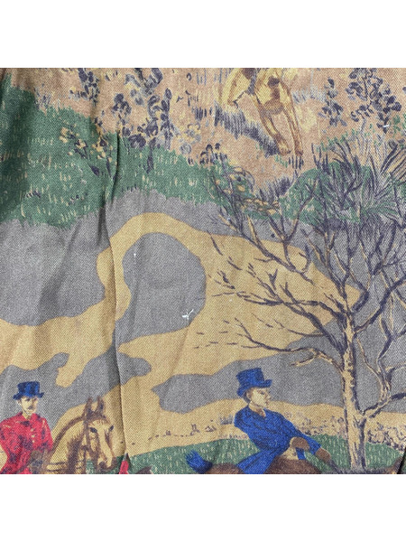 POLO RALPH LAUREN 長袖シャツ レーヨン 総柄