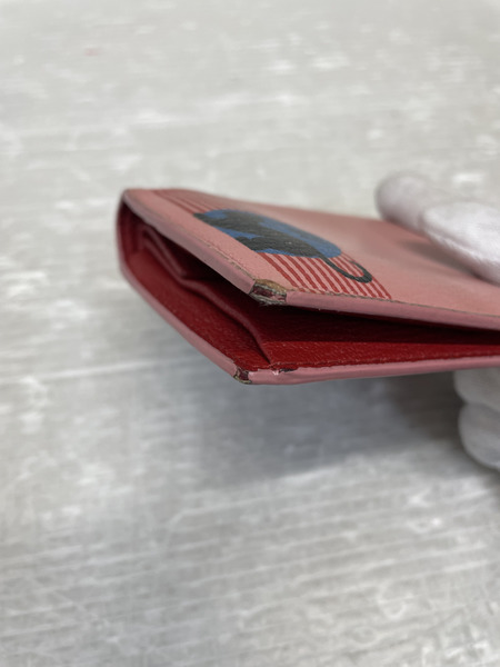 miumiu 猫 二つ折り コンパクトウォレット ピンク