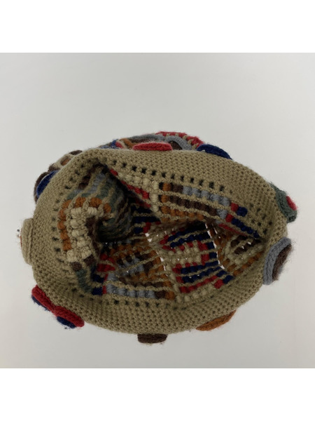 Supreme 24AW supreme yarn applique beanie tan