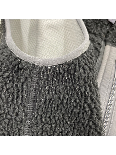 patagonia ジャケット クラシックレトロX フリースベスト 黒/グレー