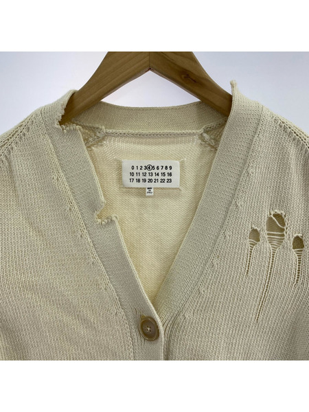 MAISON MARGIELA カーディガン 21SS デストロイ ニットカーディガン(S)