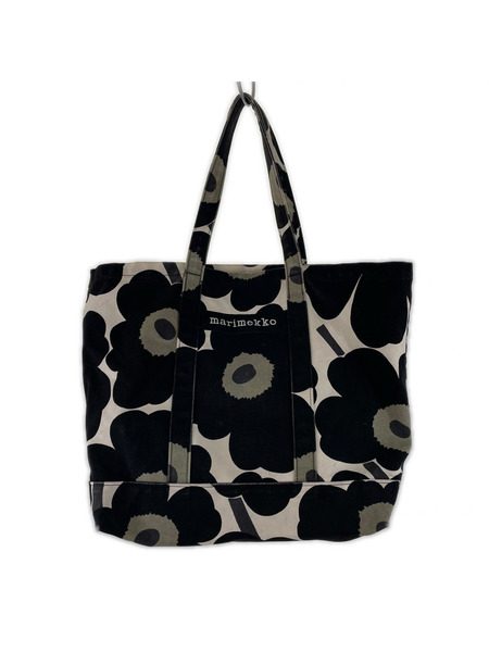 marimekko トートバッグ PERUSKASSI PIENI UNIKKO 白/黒[値下]