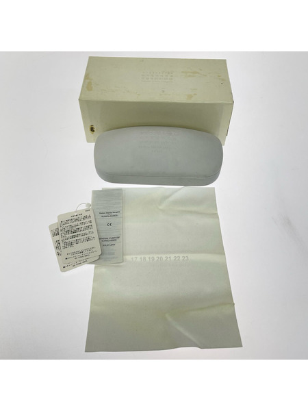 MAISON MARGIELA ソノ他 MMM04 MW/ホワイト/サングラス/ウェリントン