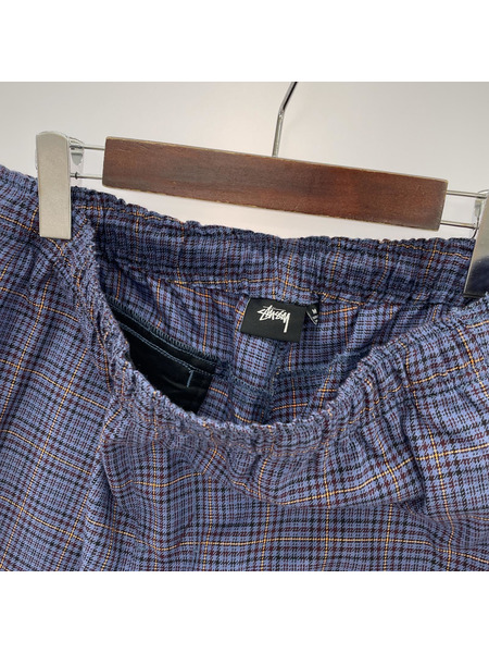 STUSSY チェックパンツ パープル M[値下]