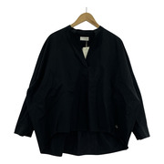 HUIS./綿ウールタイプライタークロススキッパープルオーバー/F/U611-8050-09BLK