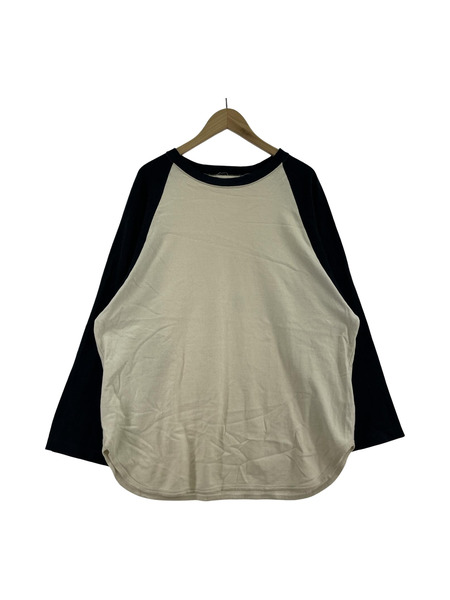 blurhms 七分丈・ラグランT Silk Cotton Baseball RaglanTee 3 ホワイト