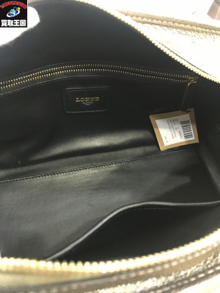 ハンドバッグ LOEWE アマソナ28 シルバー　ハンドバッグ