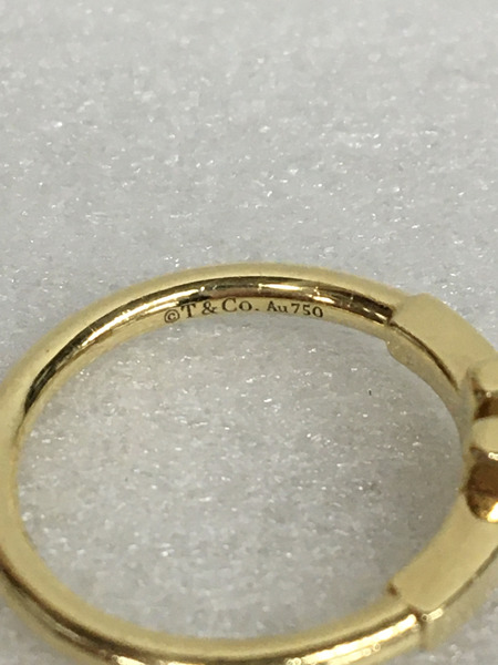 Tiffany ＆ Co.　ジュエリー Tワイヤーリング Au750 #7 約2.9g