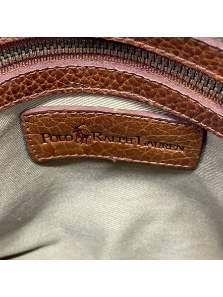 POLO RALPH LAUREN ソノ他バッグ ミニボストンバッグ ブラウン