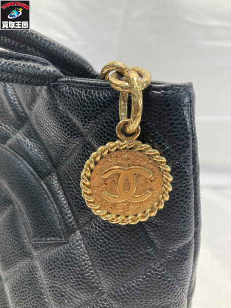 CHANEL シャネル マトラッセ キャビアスキン トートバッグ