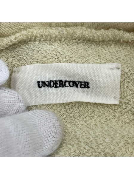 UNDERCOVER プリーツ切替パーカー 1 アイボリー×ピンク