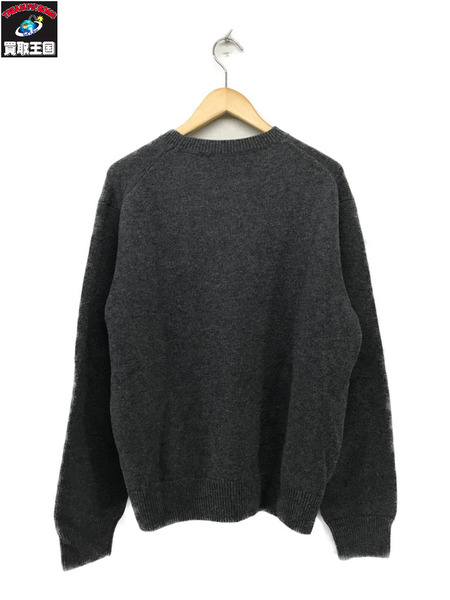 LOEWE アナグラムロゴ ウールセーター 灰（M）