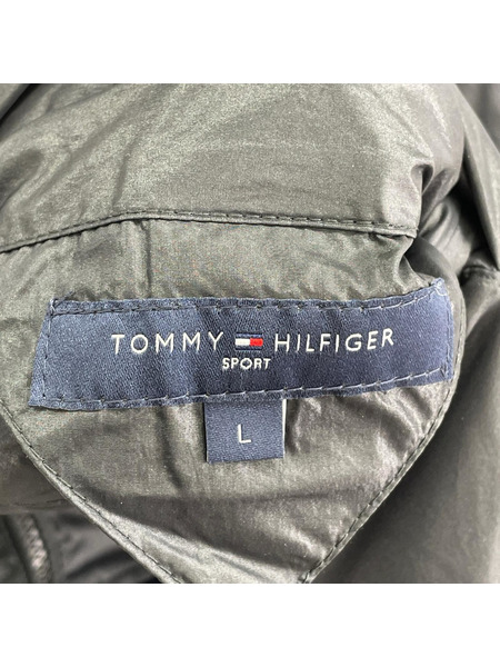 TOMMY HILFIGER ダウンジャケット リバーシブル 黒 (L)